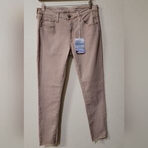 NWT AG Adriano Goldschmied Super Skinny Ankle Jeans 29R Tan
